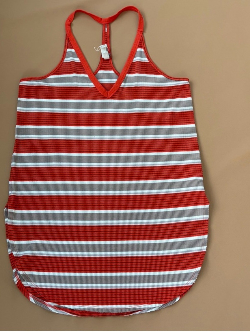 Free People Red Striped Tank